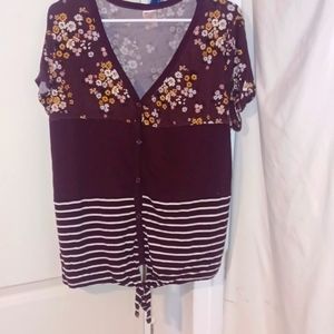 V neck shirt